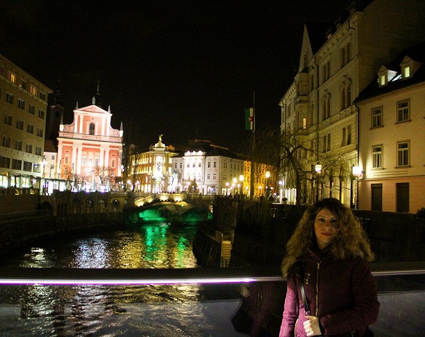 Ljubljana Köprüsü'nde Akşam